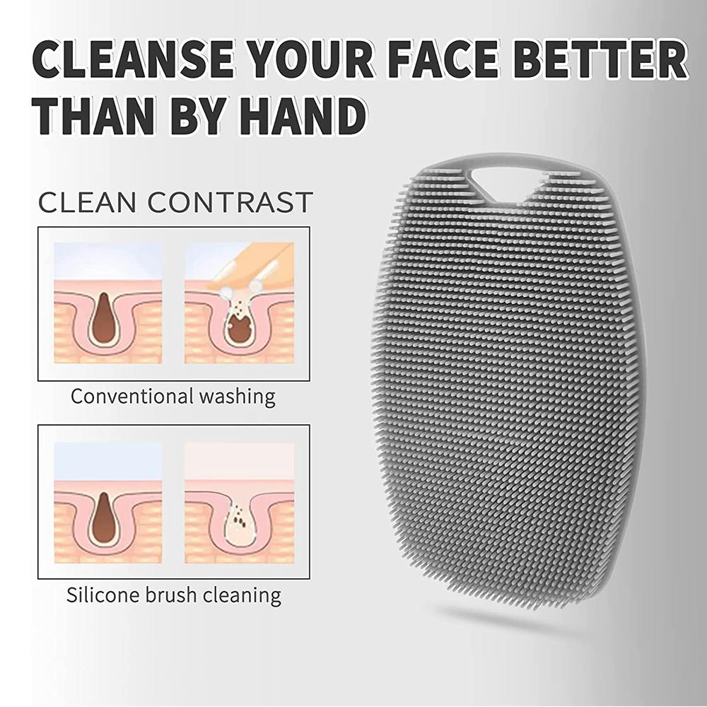 Soft Silicone Body Scrubber Shower Scrubber for Deep Body Cleaning & Exfoliation