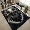 Biomechanical style sculpture Print Carpet Rug for Living Room Bedroom Sofa Doormat Home Decor Non-slip Floor Mat