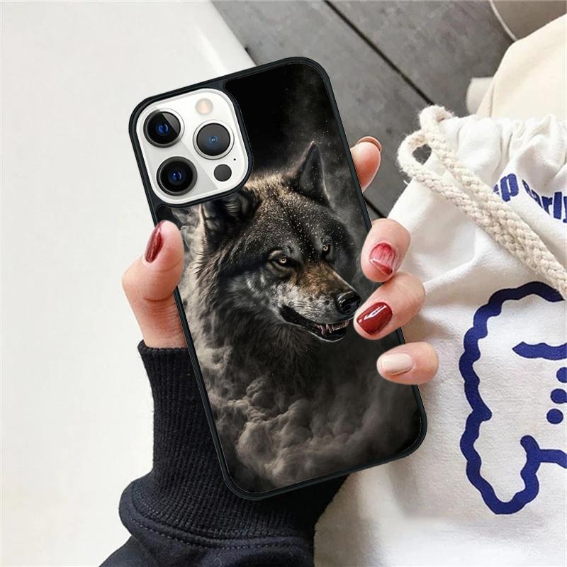 The Wolf Fierce Phone Case For iPhone 17 Air 15 16 Cover 11 13 14 Pro Max 12 Plus Max Fundas