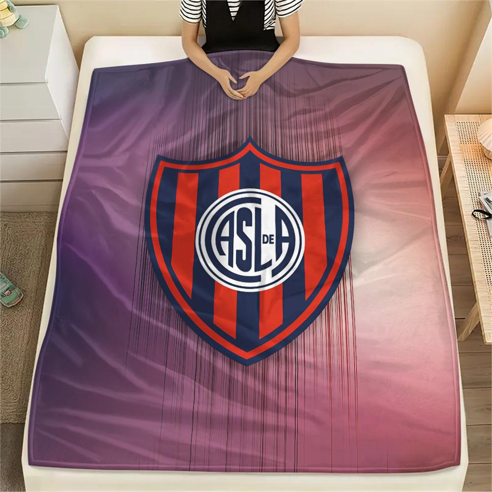 Club Atlético San Lorenzo de Almagro Flannel Blanket, High quality Comfortable for All Seasons, Home Decor, Warmth and Comfort 80cm x 120cm