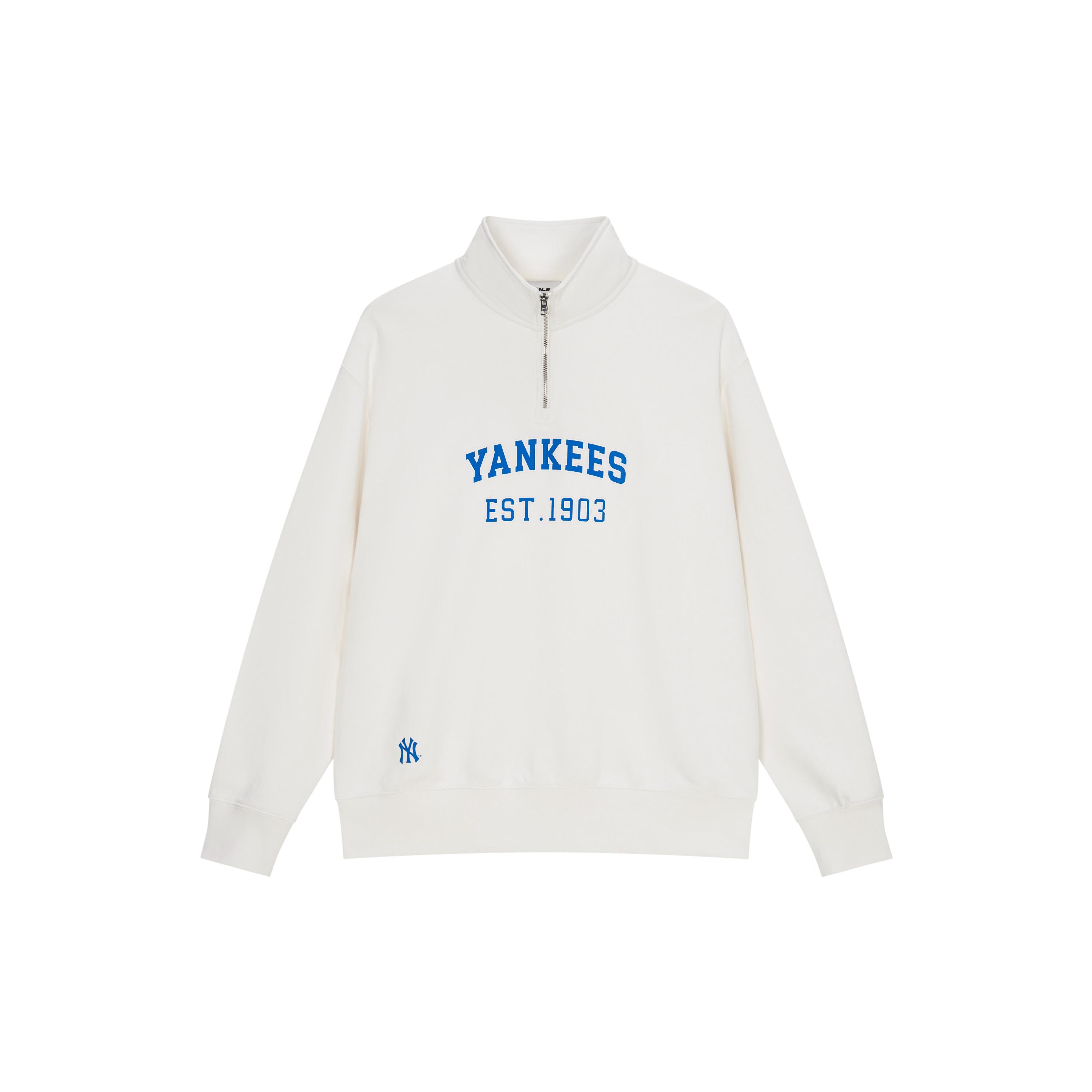 MLB Varsity New York Yankees Sweatshirts Unisex White Stand Collar Moderate Other 3AMTV0341-50CRS XL