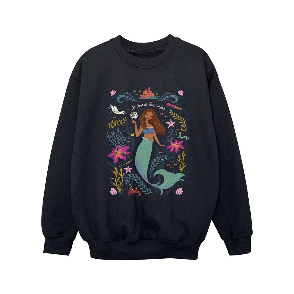 The Little Mermaid Girls Go Beyond The Surface Movie Sweatshirt