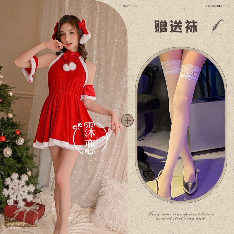 Sex Lingerie Sexy Plus Size Christmas Suit Cute New Uniform Seduction Hot Passion Dress Women
