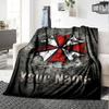 Name Custom Umbrella Corporation Print Flannel Blanket High Quality Warm Comfortable Cover for All Seasons Perfect for Gifts Home Decor