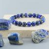 Echtes 5A-Perlenarmband aus natürlichem Lapislazuli-Stein, elastisch, hochwertiger Energieheilungsschmuck für Frauen, Geschenk für den Freund
