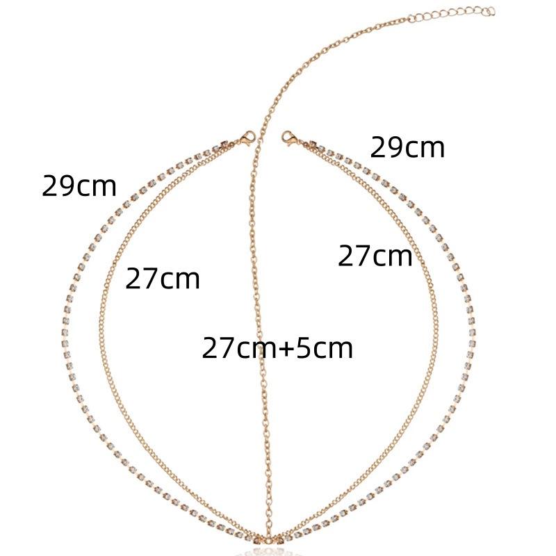 Bohemian mehrschichtige Pailletten-Kopfkette: Eleganter, Trendiger Europäischer & Amerikanischer Stil Schmuck