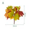 Artificial Maple Leaf Shrubs Simulation Fake Autumn Plants For Halloween Thanksgiving Home