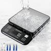 DIHAKARI Large Kitchen Scale, Waterproof IP67, Washable, 5KG Capacity, 0.1g Increments, Digital Scale, Tare Function, Hold Function, Type-C