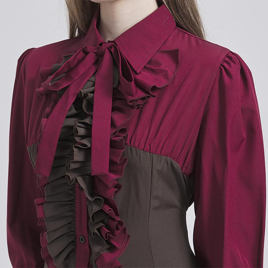 Plus Size Medieval Court Halloween Dress with Irregular Hem