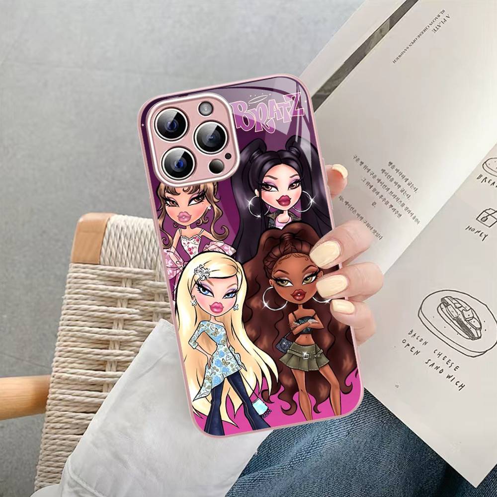 

Cute B-Bratz Doll Tempered Glass For Iphone 14 13 12 11 Pro Mini XS MAX 14Plus X XS XR Fundas iphone 14 pro