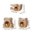 Wooden Animal Shape Door Chimes with Magnetic Attachments Hanging Doorbell for Home Door Decors Indoor and Outdoor Use