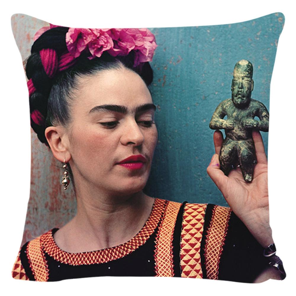 Kissenbezug Frida Kahlo Zierkissen Heim Sofa Kissen