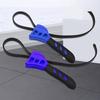 2Pcs/set Rubber Strap Wrench 210mm 160mm Strap Pipe Wrench Adjustable Heavy Oil Filter Spanner Strap Wrench Tool