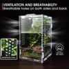 Acrylic Jumping Spider Enclosure Buckle Lock Escape Proof Reptile Feeding Tank Ventilated Transparent Spider House