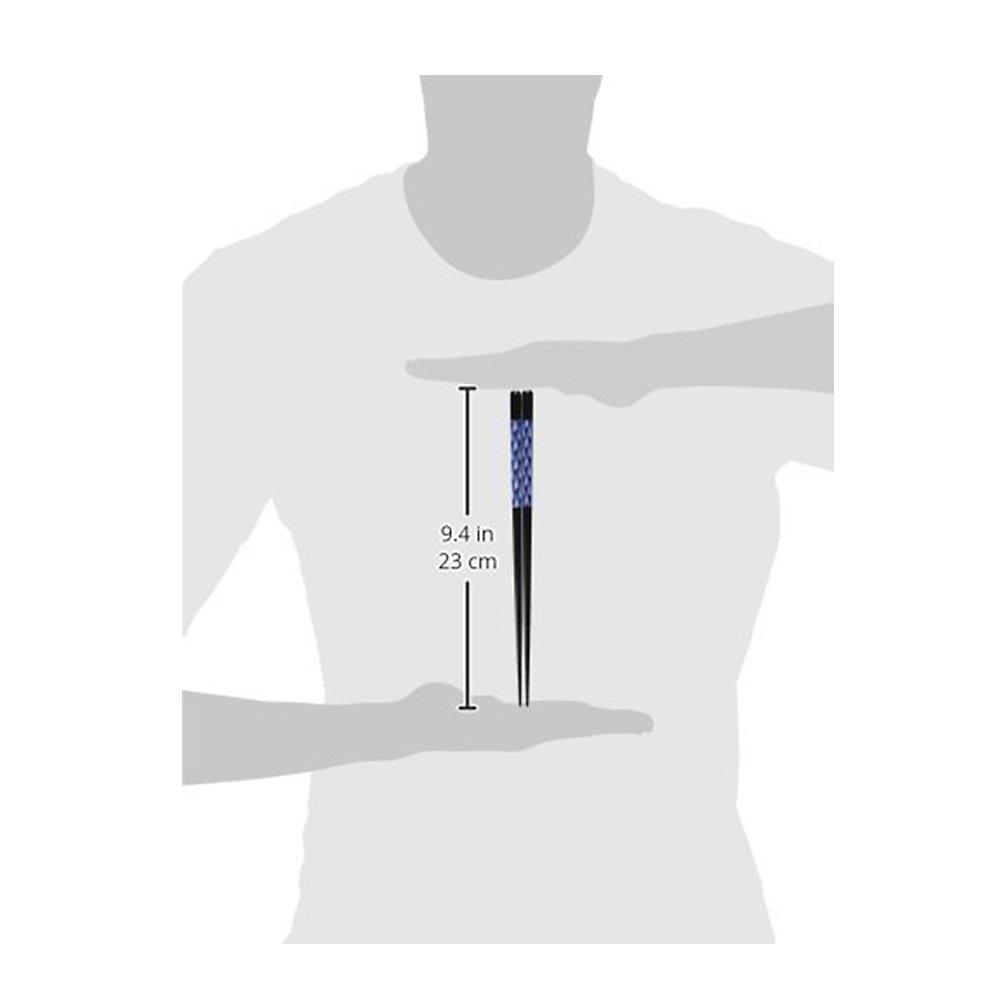 Hůlky Ishida pro 5 porcí, indigo, dřevěné, do myčky, 23 cm, japonské, sada, make-up, trezor, (přírodní dřevo)