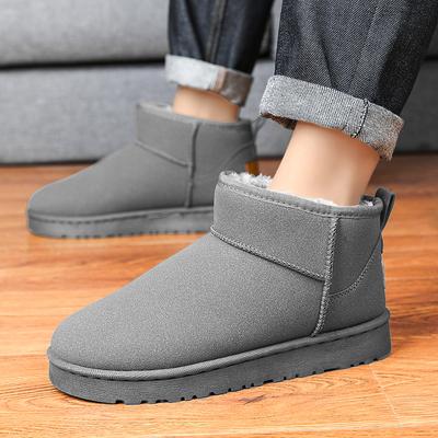 New Classic Thickened Fluff Men's Snow Boots Comfortable Warm Ankle Boots Couple Winter Ladies Shoes Chunky Boots