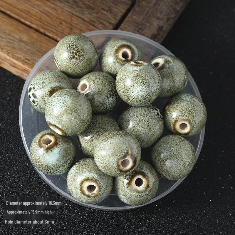 

16 мм ретро керамические бусины для DIY браслетов и ожерелий 16mm Ceramic Bead (Single Piece)