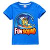 Fun Squad Game Children Cartoon Cotton T-shirt Pullover Leisure Kids Girls Tops Christmas Gift 2026 Summer Clothes For Kids