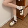 Pantofi singuri Casual Retro Toc gros Platforma Mary Jane Mici Pantofi din piele Femei