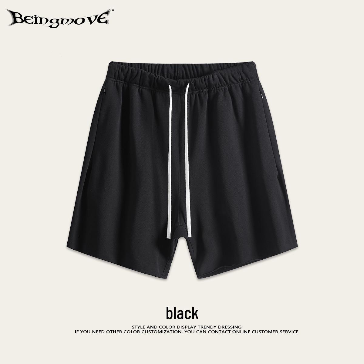 

Men s Vintage Heavyweight Sports Shorts - Washed Retro Style with Raw Hem Small