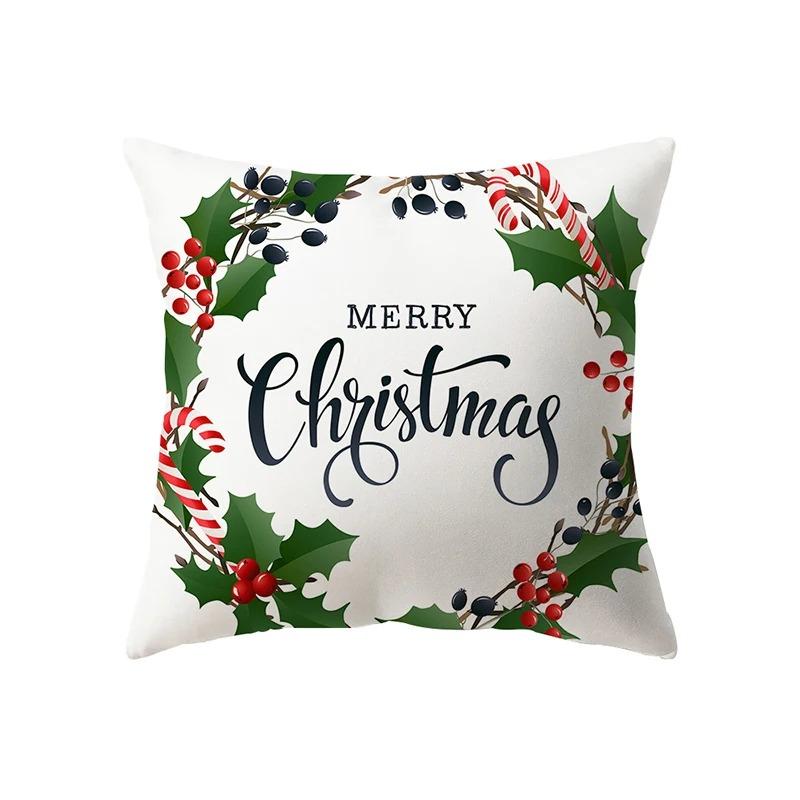Christmas Themed Pillowcases Car Accessories Office Santa Claus Living Room Sofa Home Pillowcases