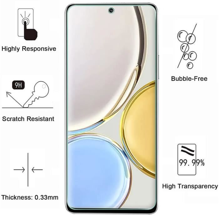 Protective Film - Phonillico - Honor Magic 4 Lite 5G/4G - Pack of 2 - Tempered Glass - Scratch-Resistant