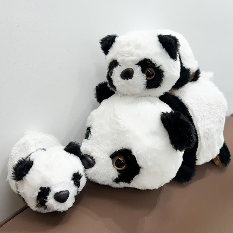 Reversible Panda Plush Toy Turns Into Red Panda Cute Couple Gift Soft Stuffed Animal