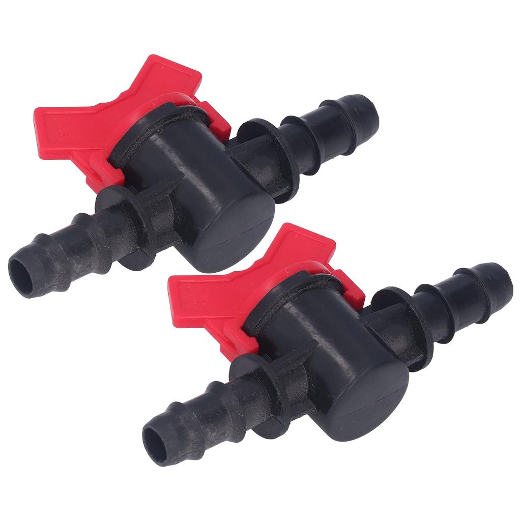 2Pcs Flow Control Valve Water Stop Controller Regulator ABS Switch Accessory Set Kit 12mm 0.47in