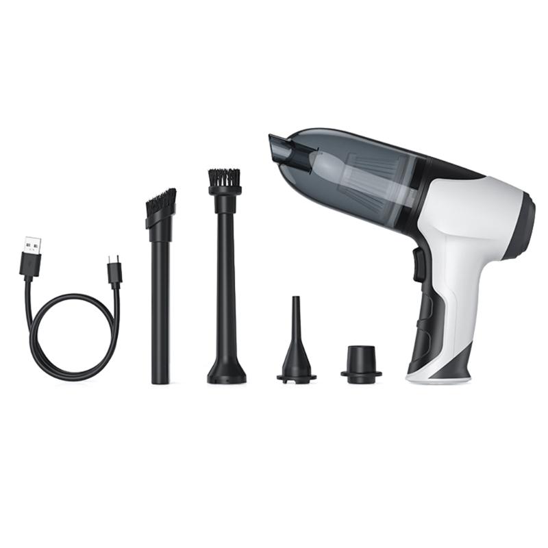 

Пылесос Highs Power Upgraded 80W Влажный и сухой ручной автомобильный пылесос белый