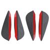 4PCS Carbon Fiber Finish Bumper Lip Spoiler ABS Front Bumper Fins Front Bumper Canards  Auto Shop