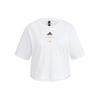 T Shirts Women's White Crew Neck Moderate HE9983