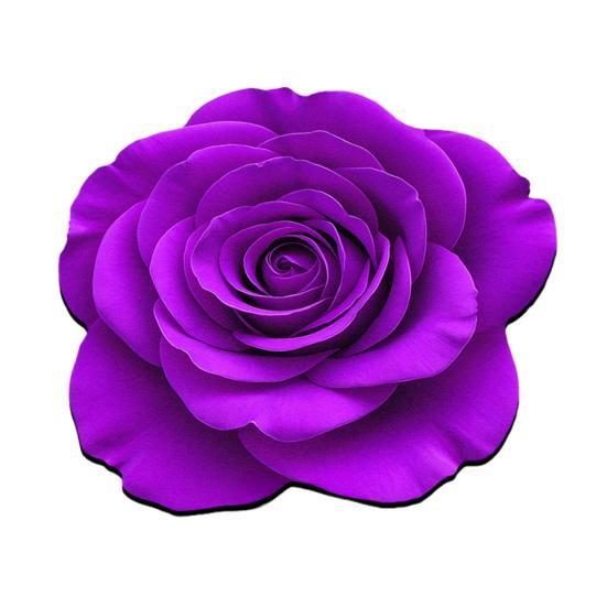 Floor Mat Irregular Shape Quick-Drying Floral Doormat Anti-Slip Backing Easy Maintenance Soft Cozy Rug Bathroom Decor