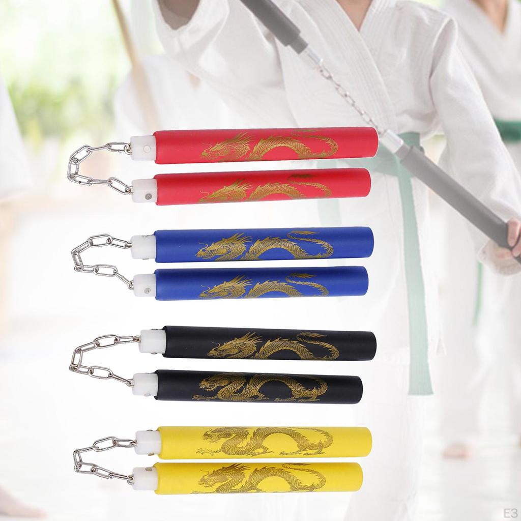 Foam Training Nunchucks Toys Chinese for Sports Karate Working Out Red
