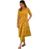 Gosriki Women'S Rayon Viscose Straight Printed Kurta With Pant (Barkat Yellow-Vks01-Gs_5Xl_Yellow_Xxxxx-Large)