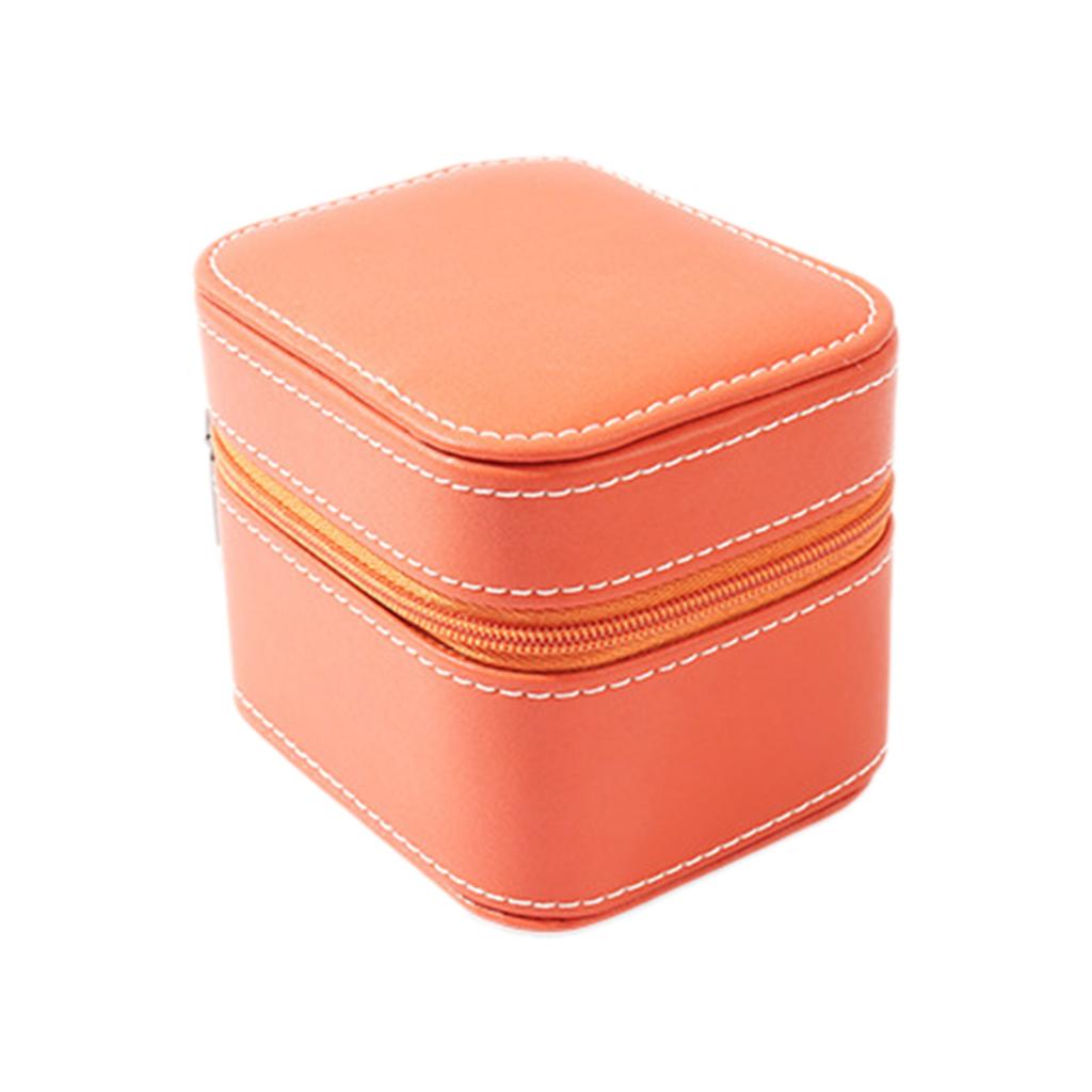Portable Jewelry Case Portable Single Watch Storage Box with Zipper Closure Stylish Watch Travel Holder for Men Women