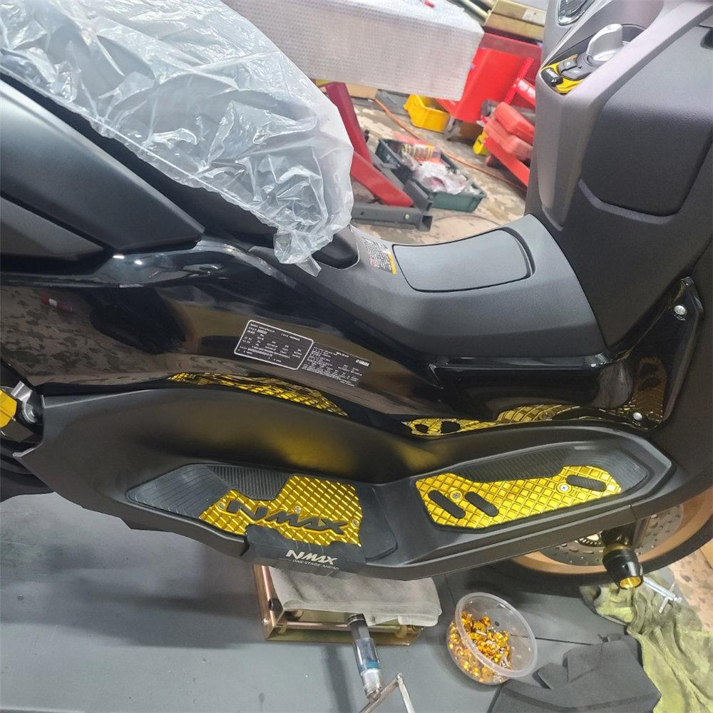 Motorcycle Footpads For NMAX 155 Front and rearPegs Plate Aluminum Alloy Pedal Modified Skid Proof Footrest For Yamaha 2020-2025