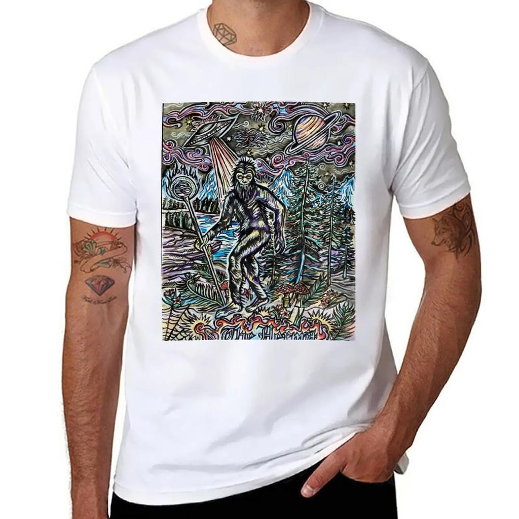 The Hermit Sasquatch T-Shirt animal prinfor boys hippie clothes summer clothes sweat shirts, men