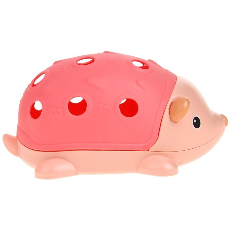Montessori Educational Sensory Hedgehog Removable Spikes Sorter Blocks - Red