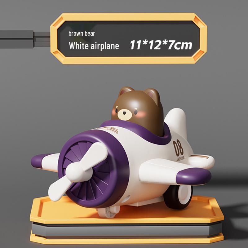 Children's Inertial Pull-Back Small Airplane Toy Car