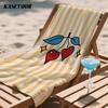 Heart Cherry Cutie Compact Travel Beach Towel Super Absorbent Sand Resistant, Microfiber for Swimming Camping Yoga