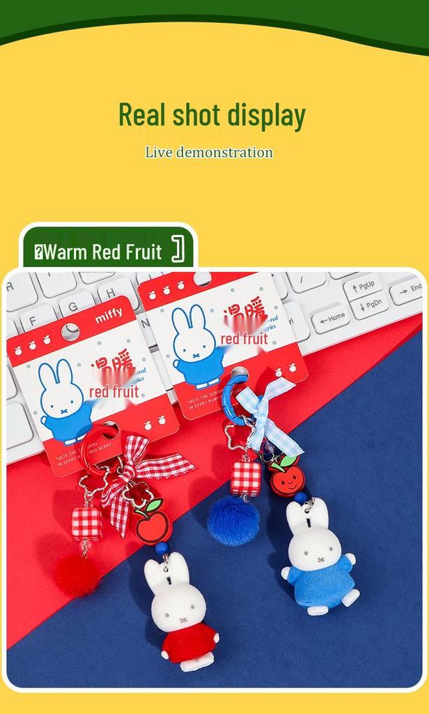 Genuine Miffy New Year Keyring: Cute Couple & Best Friend Gift Pendant