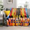 Dragon Ball Saiyan Forms Blanket Suitable For All Seasons Soft And Comfortable Bedroom Gift Outdoor Plush Blanket