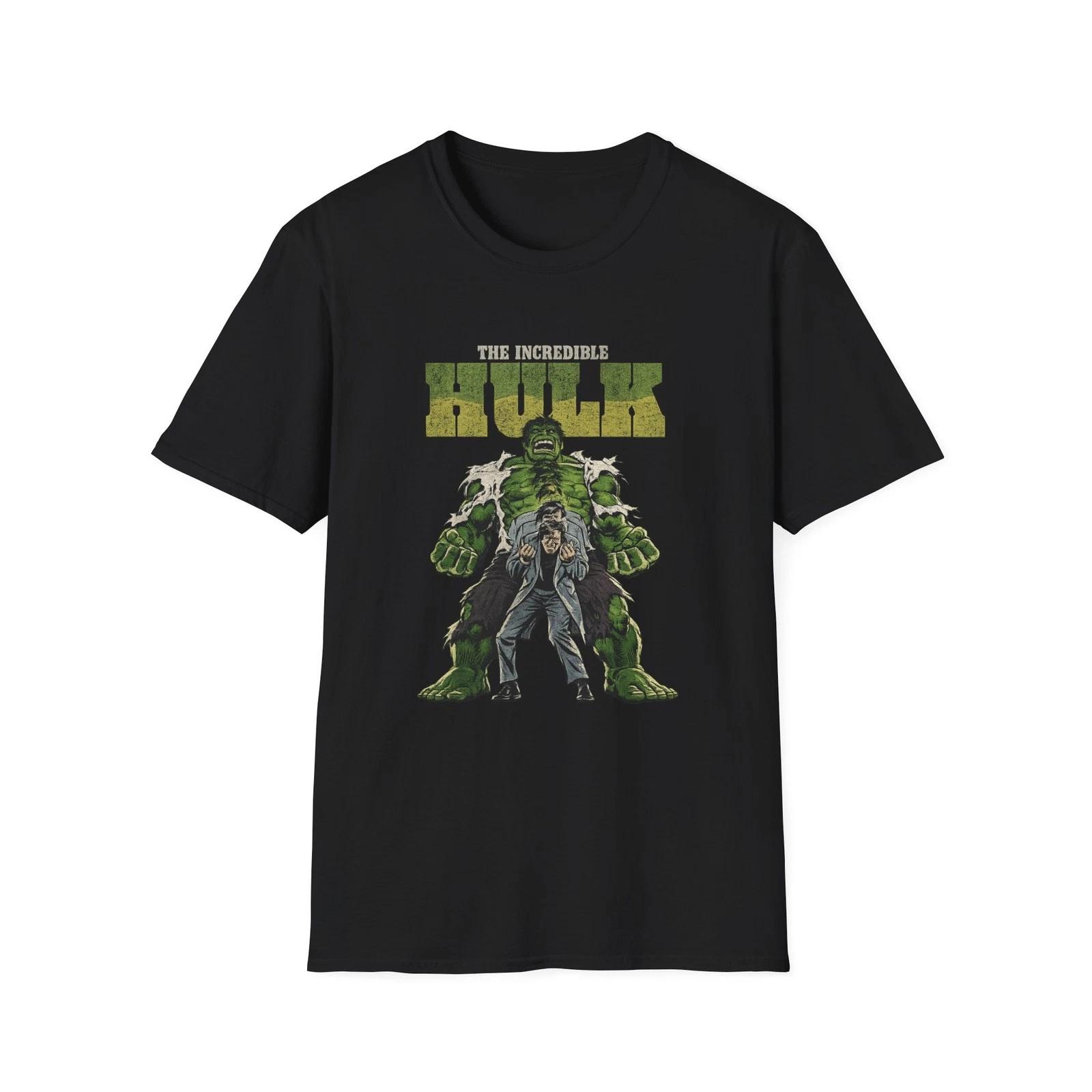 The Incredible Hulk graphic T-Shirt | Comic Hero Illustration L