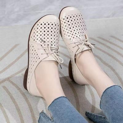 Sommer neue weiche sohle niedrigen ferse frauen schuhe wohnungen schuhe höhlte heraus atmungs wohnungen P545