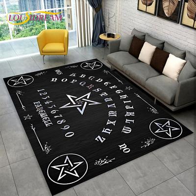 Covor Gotic Ouija Tarot Vrăjitorie, Covor Covor pentru Sufragerie Dormitor Canapea Covoraș Decorare, Covorașa Antiderapante pentru Joacă Copiii