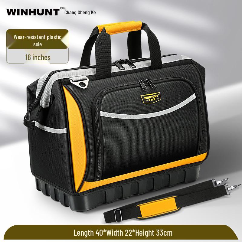 Sturdy Hydroelectric Durable Canvas Tool Bag - Thickened, Wear-Resistant, Multi-Function Hardware Storage