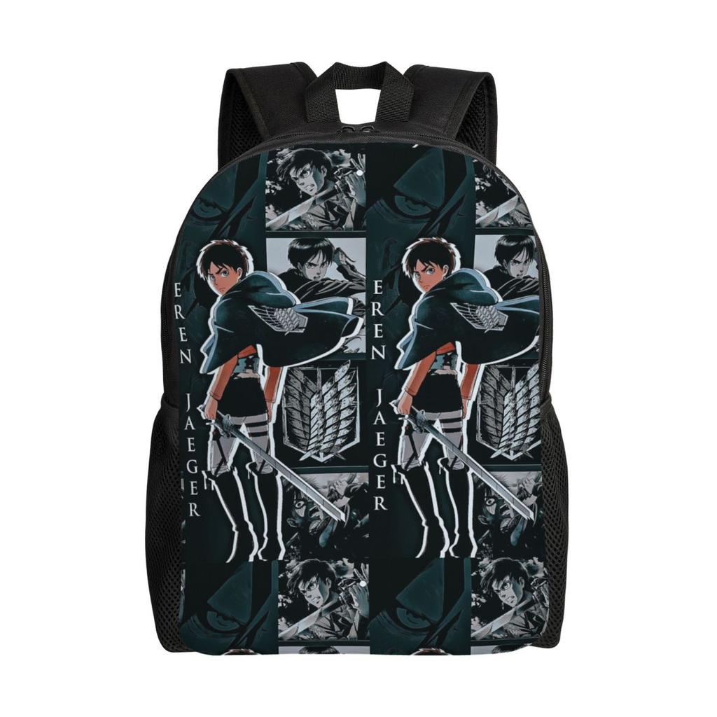Custom Attackes On Titan Laptop Backpack Men Women Casual Bookbag for School College Student Bags