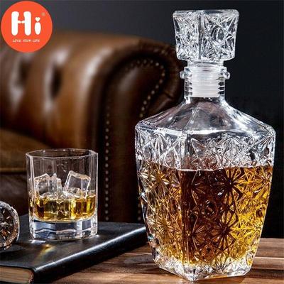 Hola creativo cristal transparente whisky licor vino bebidas decantador cristal licores botella jarra para vino para Bar fiesta regalos de boda