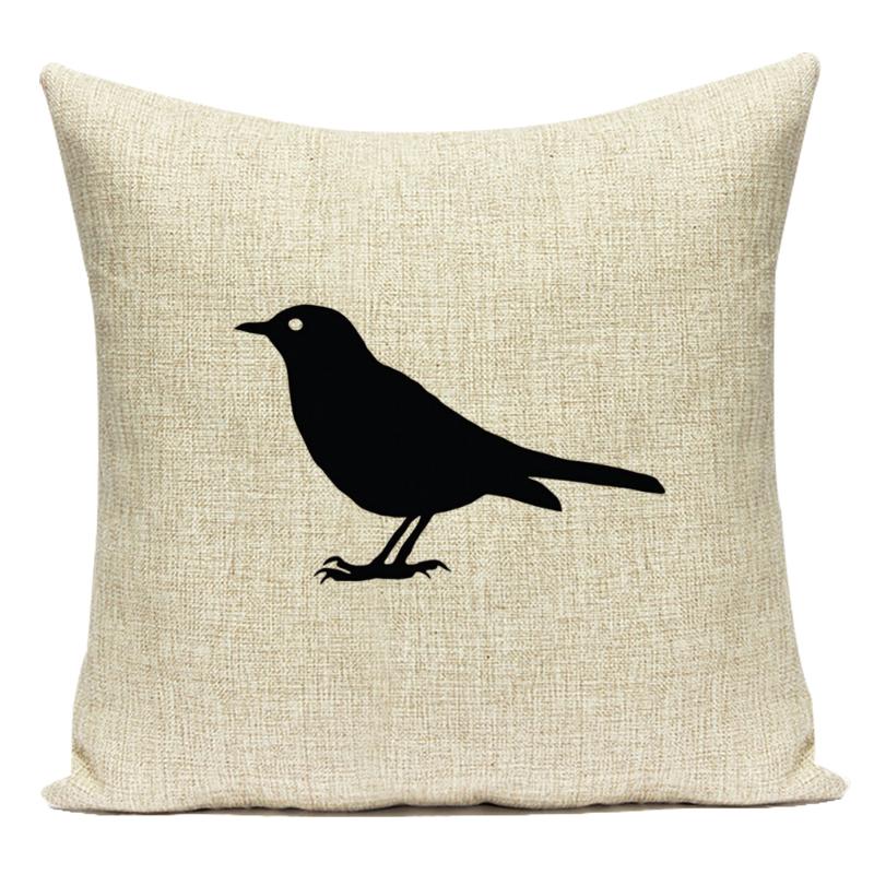Geometry Animal Plants Cushion Cover Decorative Sofa Seat Home Office Decor Pillow Covers Bear Bird Pattern Throw Pillow Cases