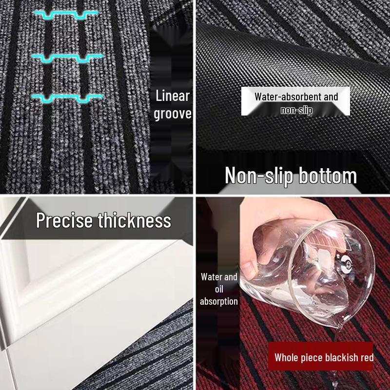 Water-Absorbent, Oil-Proof, Non-Slip Door Mat for Entryways and Bathrooms - Customizable Size